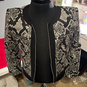 Gorgeous Michael Kors Snake Look Jacket-size 10-So COOL!!